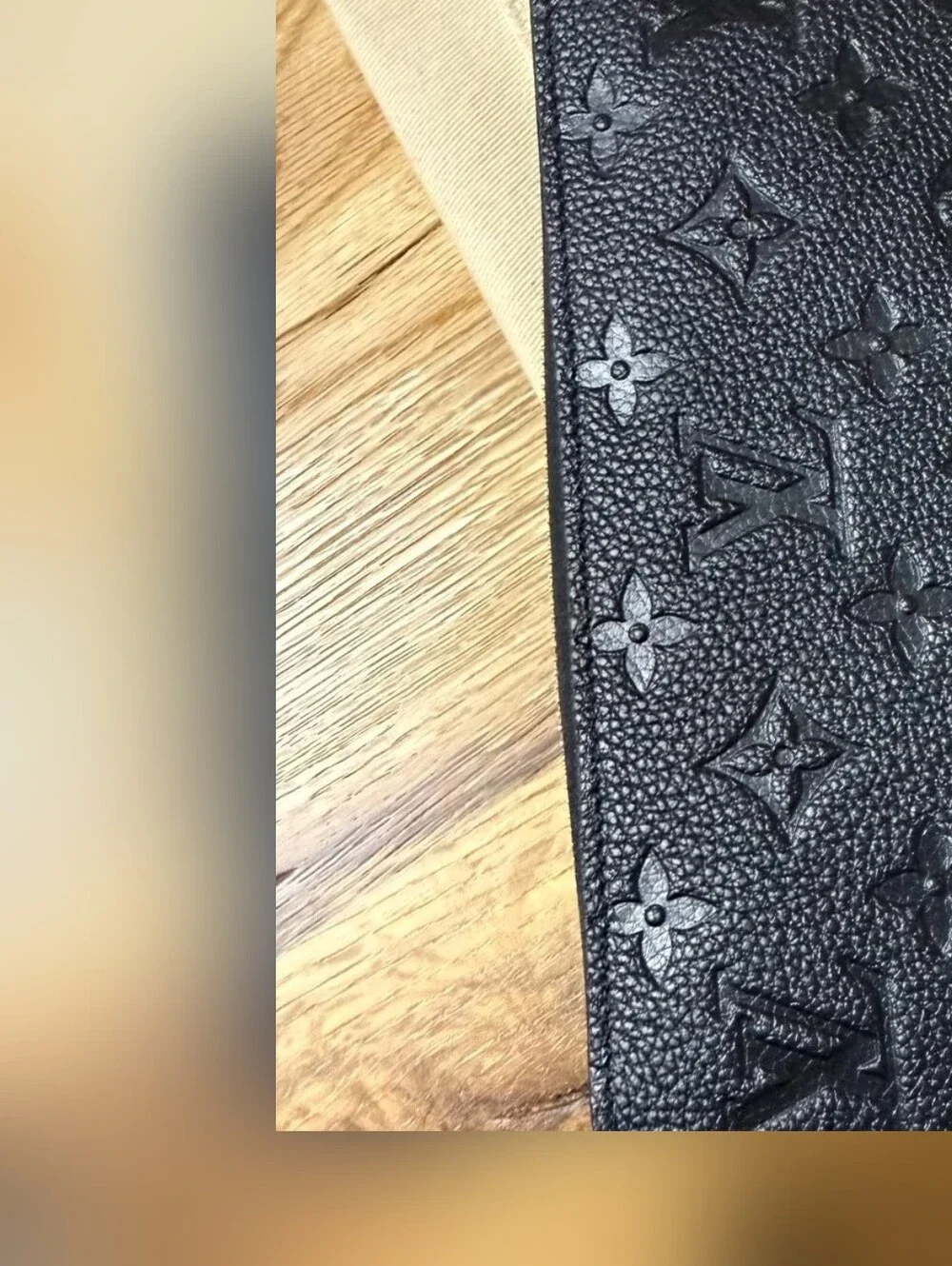 Louis Vuitton Black & Cream Monogram Envelope Wallet - Picture 3 of 8
